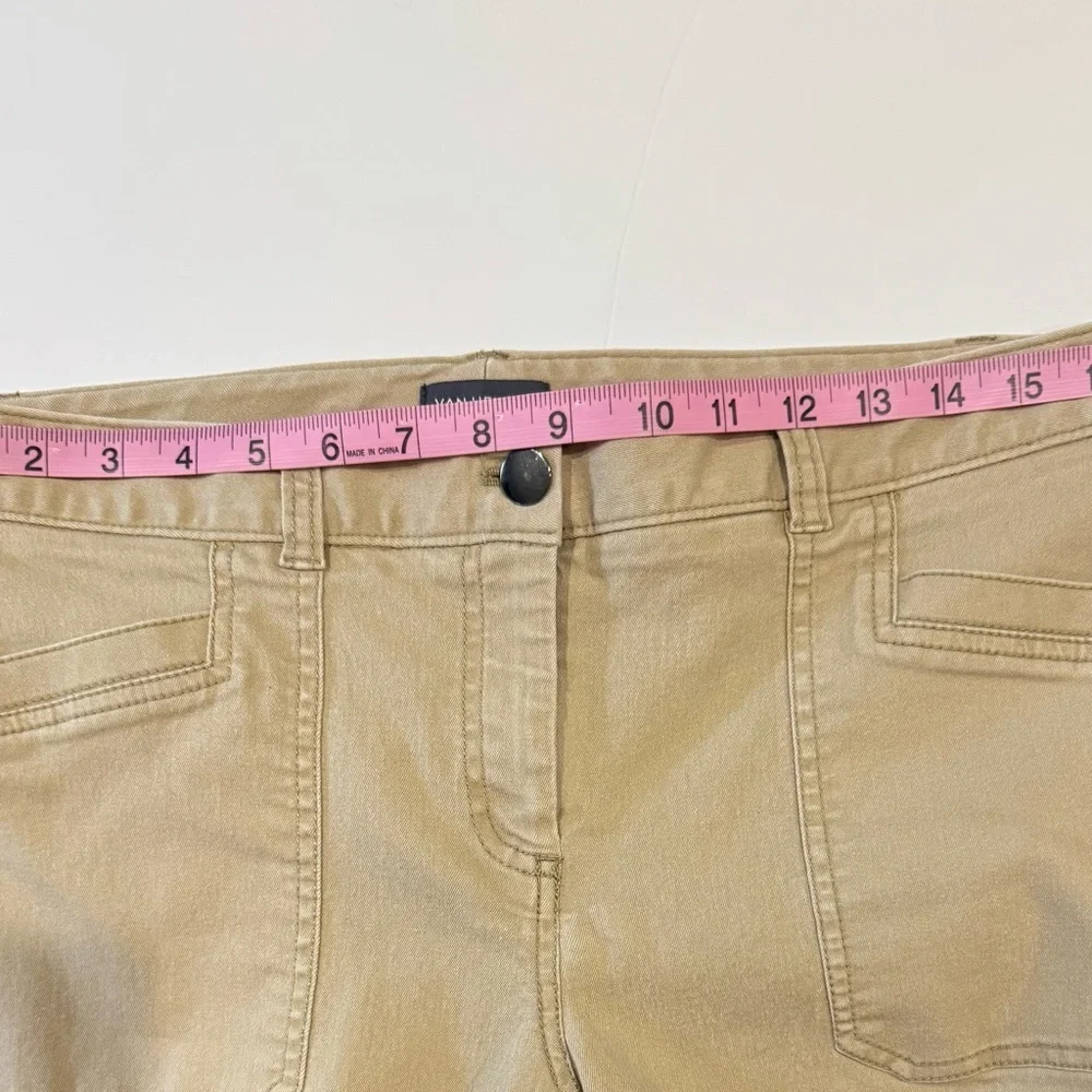 Van Heusen Khaki Pants Women Size 8 Slim Tapered Stretch Work Casual Beige - Picture 5 of 7